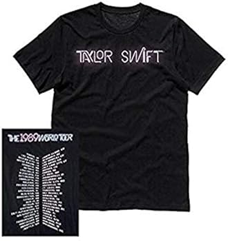 Taylor Swift 1989 World Tour Black Neon Script Tour Tee With