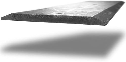 Vista 3 de Titan Attachments Borde de corte de acero al carbono endurecido de 74 pulgadas, borde doble reversible, soldadura sin pintar o atornillar una vez