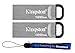 Price comparison product image Kingston Flash Drive 128GB Kyson DataTraveler (Bulk 2 Pack) Metal USB 3.2 Type-A Drive 200MB/s High Speed PenDrive for Computer or Laptop (DTKN/128GB) Bundle with (1) Everything But Stromboli Lanyard