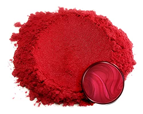 Eye Candy Premium Mica Powder Pigment “Baku Red” (50G) Multipurpose Diy Arts And Crafts Additive | Natural Bath Bombs, Resin, Paint, Epoxy, Soap, Nail Polish, Lip Balm (Baku Red, 50G) #TOP1
