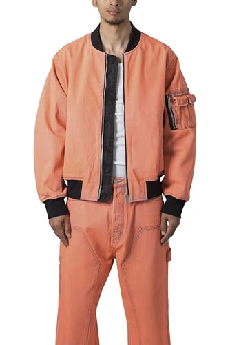 mnml Men's Denim Bomber Jacket