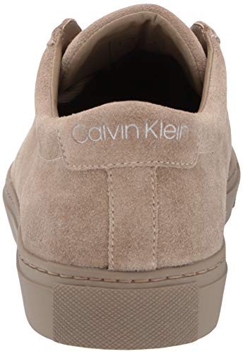 Calvin Klein Men's Men's Adrien Sneaker, Dark Taupe Suede 211, 11 #TOP2