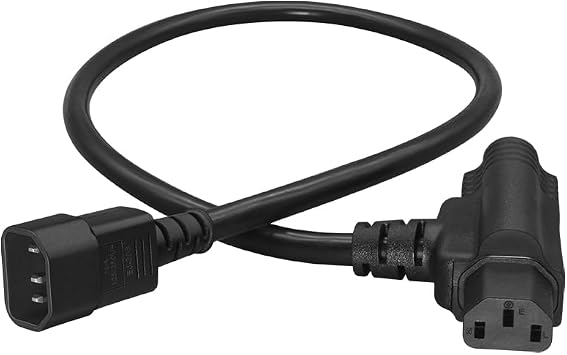0.64M/2FT IEC C14 to C13+5-15R Piggyback Power Cord 14AWG SJT