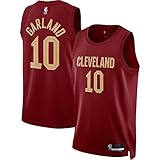 Darius Garland Cleveland Cavaliers NBA Boys Youth 8-20 Red Burgundy Icon Edition Swingman Jersey (as1, Alpha, m, Regular)