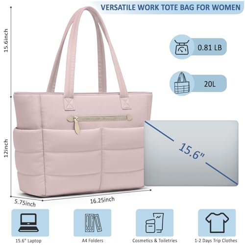 Bolso Tote grande para mujer ligero y acolchado miniatura 3