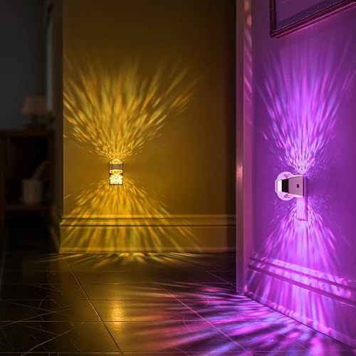 Image of Night Lights Plug into Wall, Star Projector for Bedroom, Silver Night Light Projector for Kids, 9-Color RGB Galaxy Nightlight with Dusk to Dawn Sensor for Bathroom, Home Gaming Room Decor Gifts