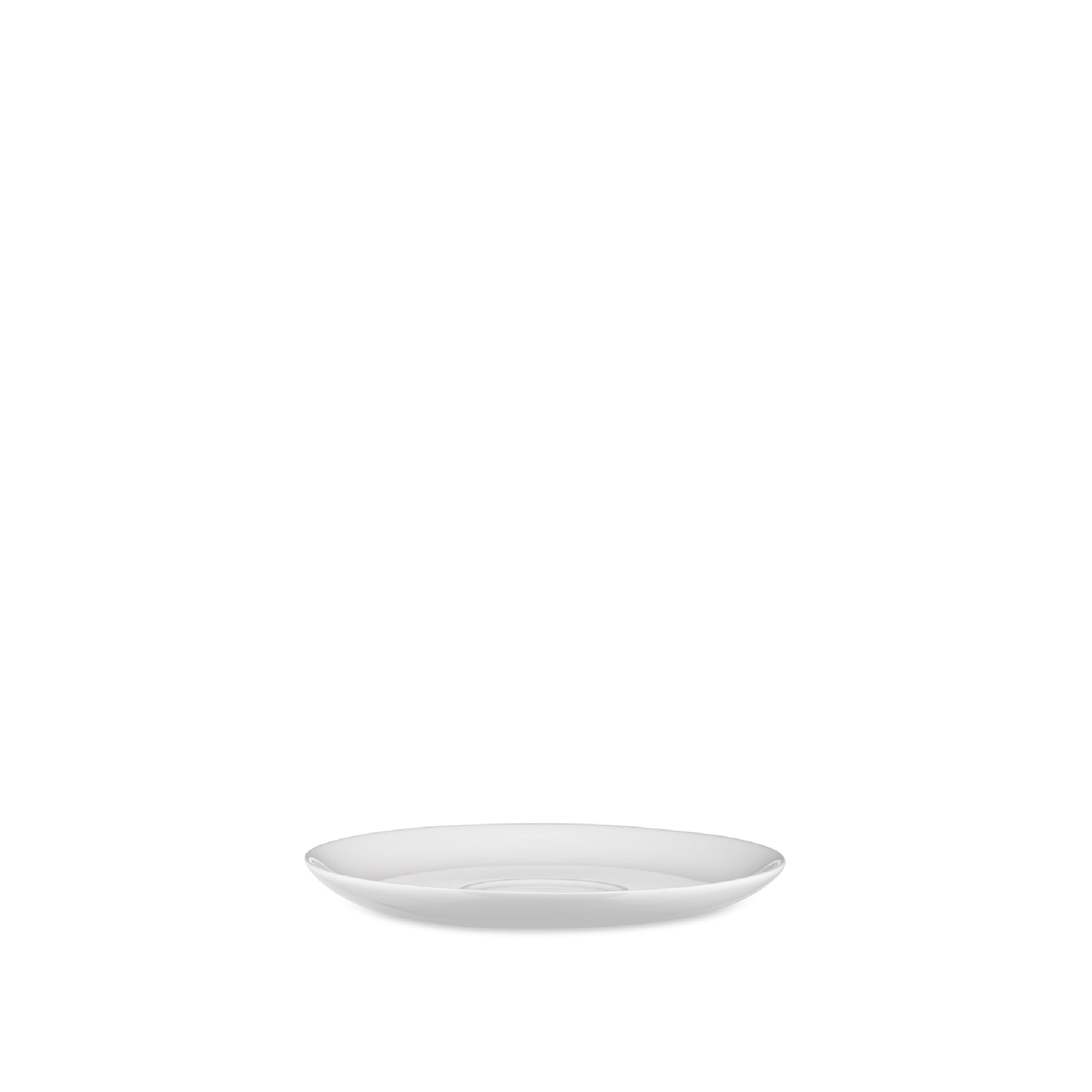 Soucoupe pour tasse à thé Alessi céramique blanche 15cm art de la table épuré