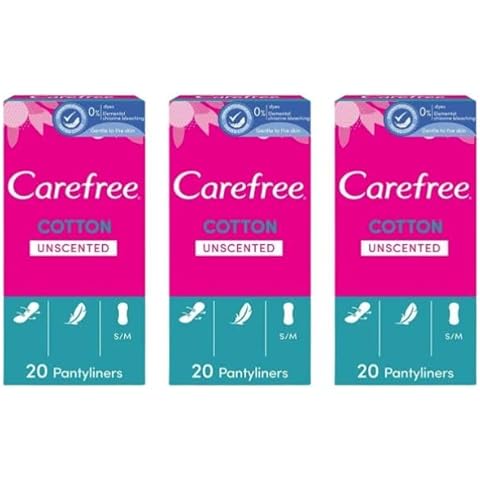 Carefree Cotton Feel Unscented Panty Liners Cover