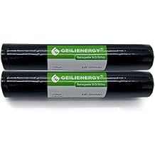 3.6V Rechargeable Flashlight Battery for Streamlight Stinger 75175, 75375, 25170, LED HP, Stinger XT, Poly Stinger, Pelican M9 2pack 3.6V 2000mAh