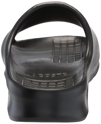 Image of Lacoste Men's Serve Slide 2.0 Sandal, Black /White, 9