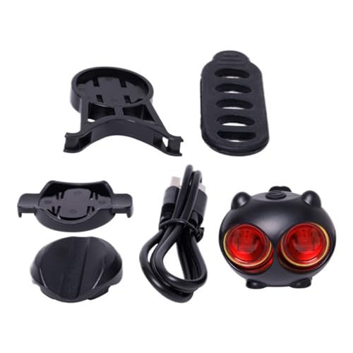 Luces traseras para bicicleta, luz trasera recargable, compacta con 5 modos de luz trasera para suciedad, carretera, viajes, montaña, camping, viajes