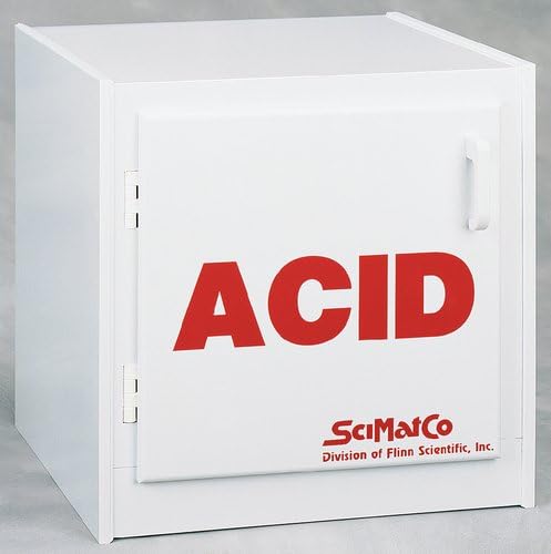 Scimatco SC5000 Polypropylene Acid Storage Cabinet, 6 X 2.5 L Bottle Capacity
