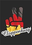INDIGOS UG - Aufkleber - Autoaufkleber - Sticker - Deutschland - Stadt Cloppenburg - ca. 50x39 cm - Victory - Sieg - Heckscheibe, Kofferraum, Laptop, Fussball, Sport, Schule, Tuning