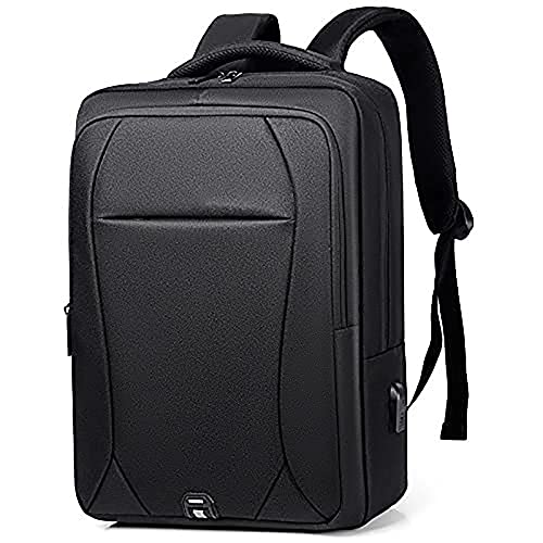 Schulrucksack für Frauen Teenager Kinder College Bookbags Daypack Fit 15,6 Zoll Laptop Rucksack Rucksack, Lässiger Reiserucksack Mit USB-Ladeanschluss-Black Cover