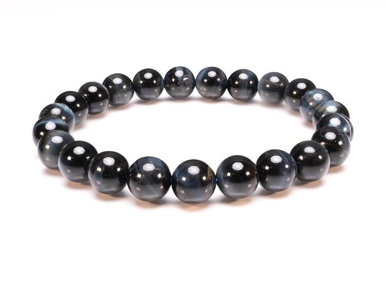 Bracelet en œil de faucon naturel pour stimuler la chance et la sérénité au bureau