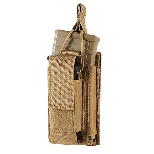 FRTKK Molle Mag Pouch, Open Top Single/Double/Triple Magazine Pouch Holder Carrier for M4 M16 AK AR Glock M1911 92F 9mm