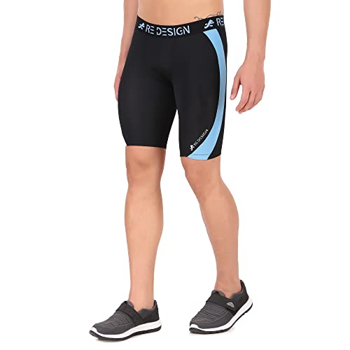 Image of ReDesign Apparels Nylon Compression Shorts Tights for Multi Sports (Color Options)