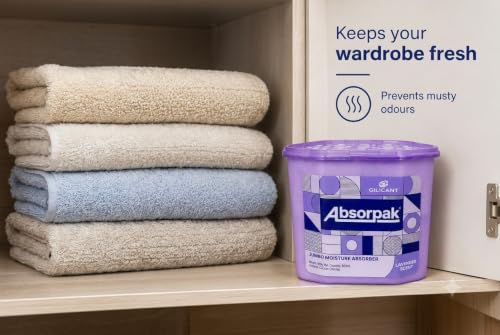 Image of Absorpak Jumbo Moisture Absorber By Cilicant, Lavender pack of 3
