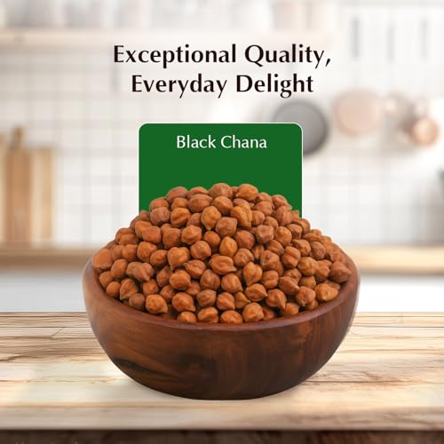 Amazon Brand - Vedaka Popular Unpolished Black Chana | 1 kg Pack |Naturally Rich Source of Protein |Naturally Cholesterol free