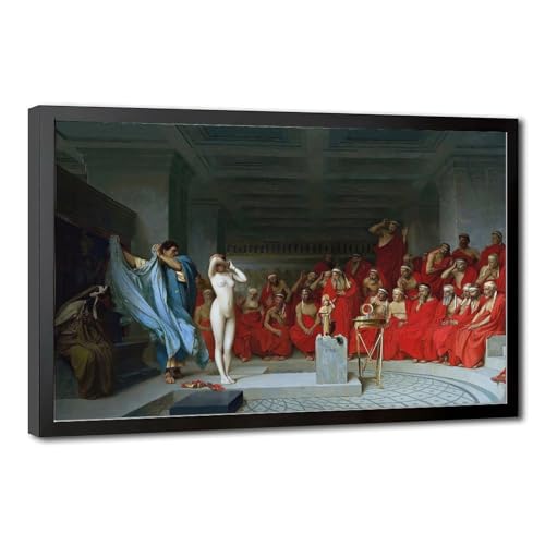 Toile tendue Phryne Révélée Areopagus par Gérôme - Impression d'art murale 20 cm