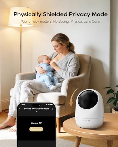 DREAME 2.5K 4MP Pet Dog Camera, Indoor Security Camera Wireless, Dual-Band 5G/2.4G Wi-Fi, Auto-Tracking, 360° Pan-Tilt, Cloud & Local Storage, Physical Privacy Mode, Work with Alexa & Google, White - Image 7