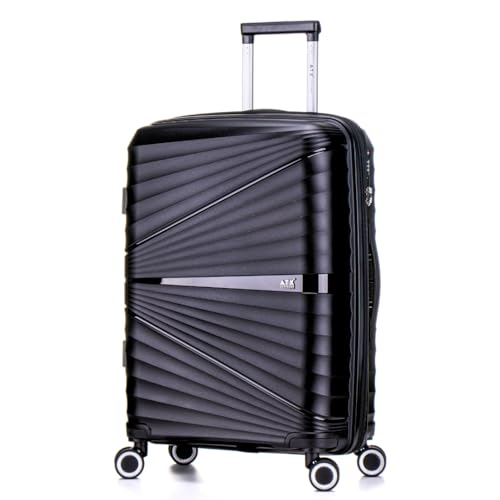 ATX Luggage Medium Suitcase Expandable Unbreakable Polypropylene Hard Shell Hold Check in Fits...