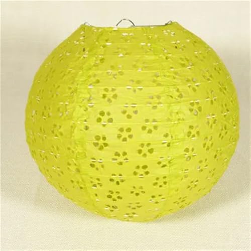 Farolillos de Papel Redonda 1 farolillo de papel redondo hueco 8''20 cm, suministros for festivales, chino for decoración bodas, fiestas, navideños(20cm light green)