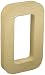 Craft Ped Paper CPL1006251-O.K Mache Letter O Kraft, 8"