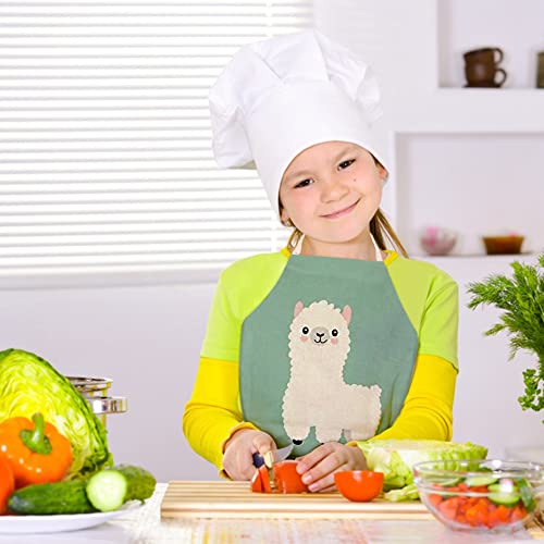 Unique Aprons - Llama Alpaca Apron Children's Apron For Birthday Party's, Gardening, Kitchen, Cooking And Baking Chef Activity Small Size For 3-8 Year Old Toddler Kids Girl And Boy, Mommy And Me #TOP1