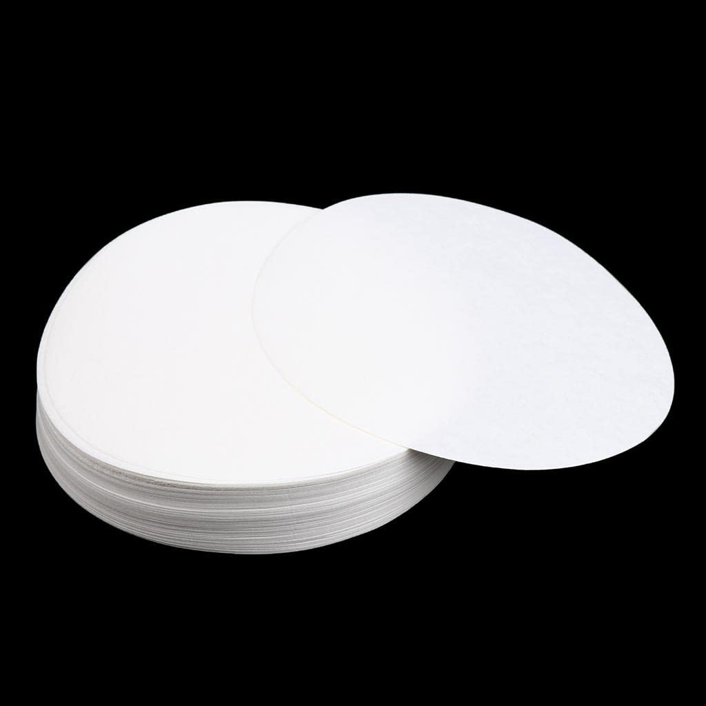SAZ DEKOR 100 Pieces Ashless Quantitative Filter Paper Circles Fast 80-120um 12.5cm-image-25