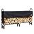 ShelterLogic 8' Adjustable Heavy Duty Outdoor Firewood Rack with Steel Frame Construction and Water-Resistant Cover