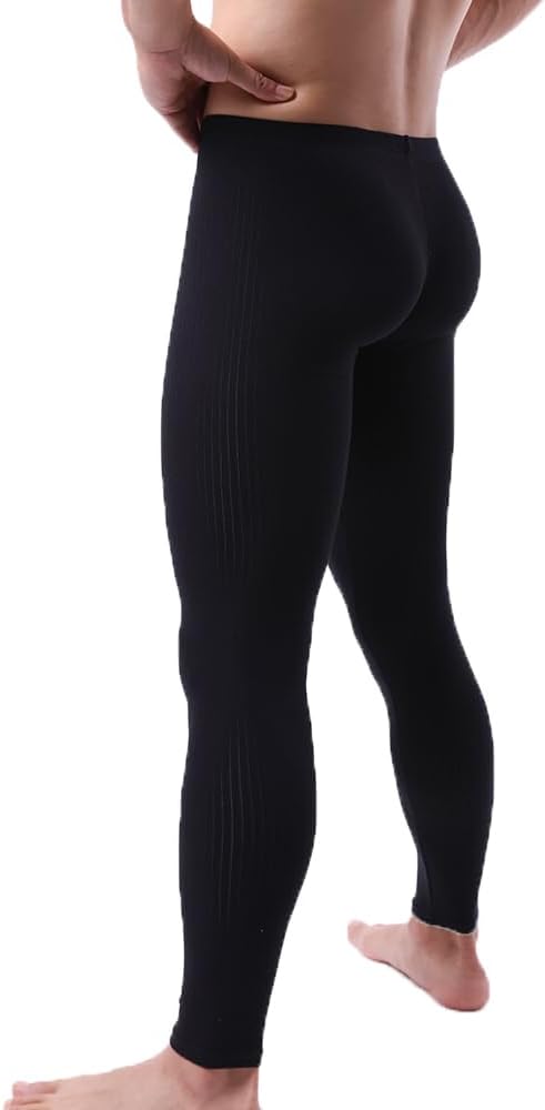 Men's Thermal Underwear Pants Breathable Thermal Bottoms Long Johns Leggings Base Layer Underwear