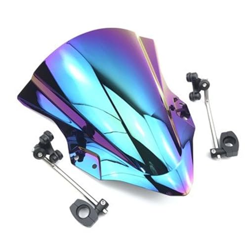 Pare-brise réglable pour moto MT07 MT125 FZ6 FZ1 XJ6 de couleur iridium