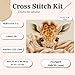 Luca-S Cross Stitch Kit The Baby Giraffe, B2425, Counted Cross Stitch Kit for Adults, Needlecraft and Embroidery Kit