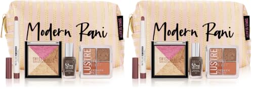 Image of Swiss Beauty Modern Rani Pouch for Wedding | For Bride & Bridesmaids | Long-lasting Makeup, 26.5gm (Pack of 2)