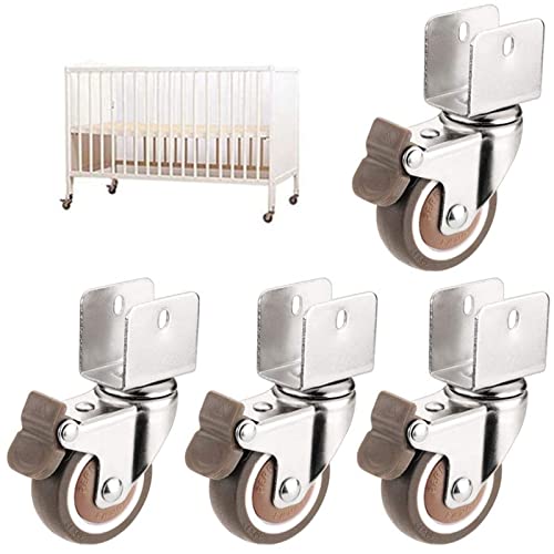 Roulettes de meuble robustes de 2" avec support en U durable