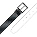 Nike boys Carbon Fiber Texture Reversible Belt, Black/White, Medium