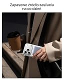 Baseus Picogo AM31 MagSafe Powerbank, Ultra Slim 20 W, szybkie ładowanie, magnetyczny powerbank, bezprzewodowa, zewnętrzna bateria z kablem USB C, przenośna ładowarka, do iPhone 17/16/15/14/13, szary