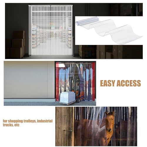 Kit de porte en PVC robuste et isolant pour marché industriel - 8