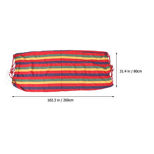 Yardwe Hammock Swing Bed Outdoor Hammock Multi-Functional Canvas Hammock For Camping Travel 260 X 80Cm (Red) #TOP2