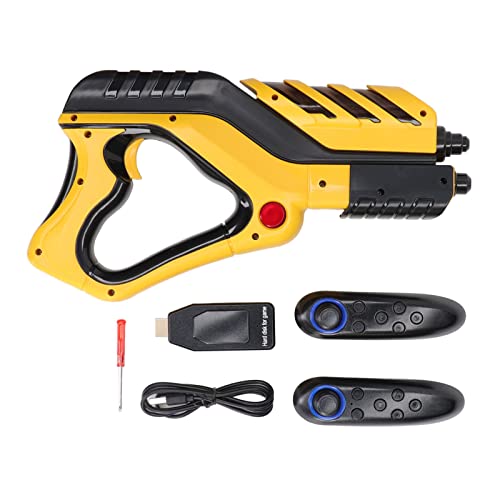 Game Gun Controller, TV Motion Controller Grip Virtual Reality Handgriff Motion Controller mit Drahtlosen Griffen & U Disk für Jagd Simulator, Kompatibel mit PC,TV, Projektor Cover