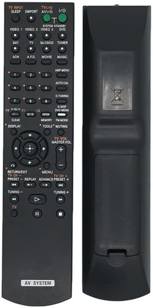 Replacement Remote Control Work for TV/Audio/Projector Generic for Sony RM-AAL019 RM-AAL031 148790011 Audio AV Receiver
