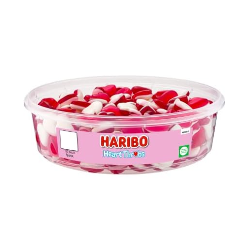 HARIBO Heart Throbs Lot de 150 boîtes à bonbons 480 g