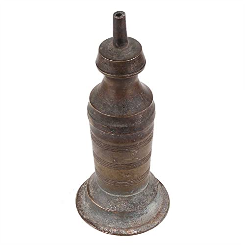 Indian-Shelf Handcrafted Vintage Kerosene Lighting Pital Diya Brass Pooja Deep Oil Lamp Diwali Gifts Decoration Deepak Online Decorative (7 Cm) Deal