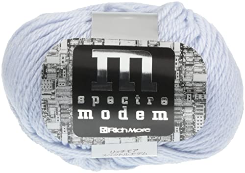 リッチモア スペクトルモデム 毛糸 極太 Col.6 水色 系 40g 約80m 2098