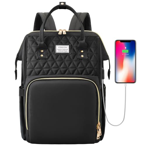 VSNOON Laptop Backpack for Women,15.6 Inch Stylish Laptop Rucksac...