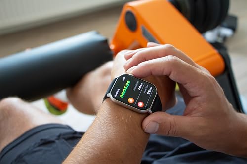 Ice-Watch - ICE smart 2.0 Silver Black - Silberne Connected Watch mit schwarzem Silikonarmband für Männer - 022536 (1,96 inch)