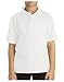 Dickies Little Boys' Short Sleeve Pique Polo Shirt, White, Medium