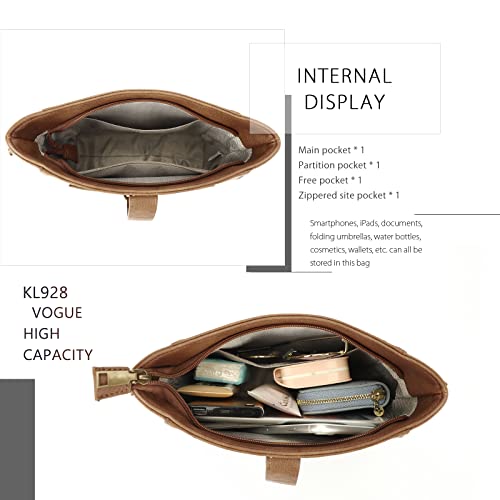 KL928 Large Purses for Women Shoulder Bag Tote Handbags Stylish Vegan Leather Hobo Bags Ladies3