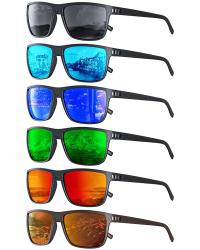Image of Sunglasses-Men Polarized Mens Sunglasses: Classic Women Sun Glasses UV Protection for Fishing